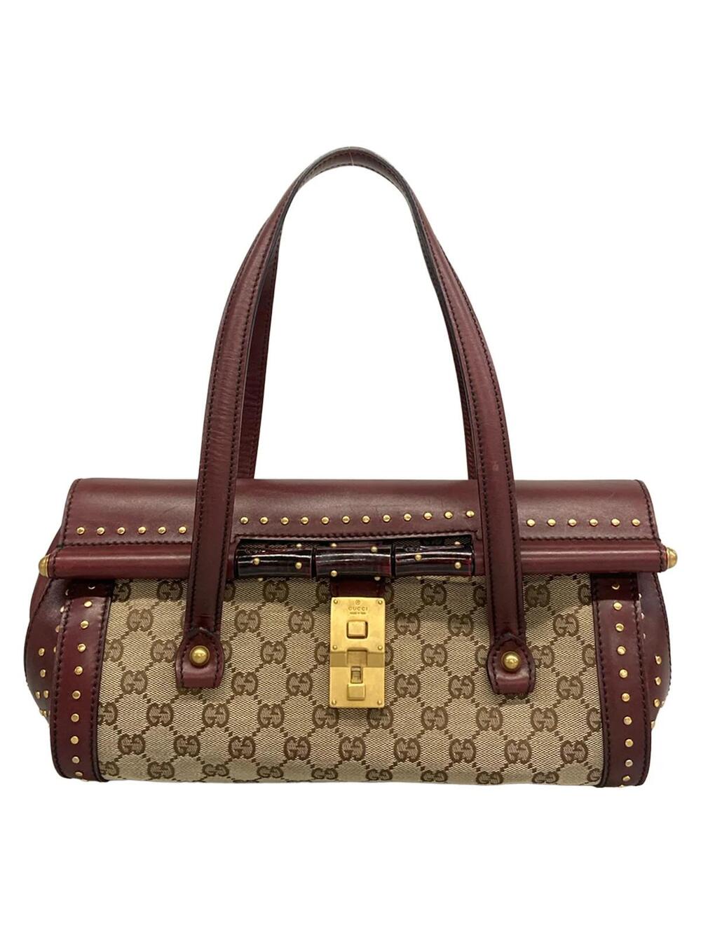 Gucci Bamboo Bullet Beige Bordeaux #357976G13B